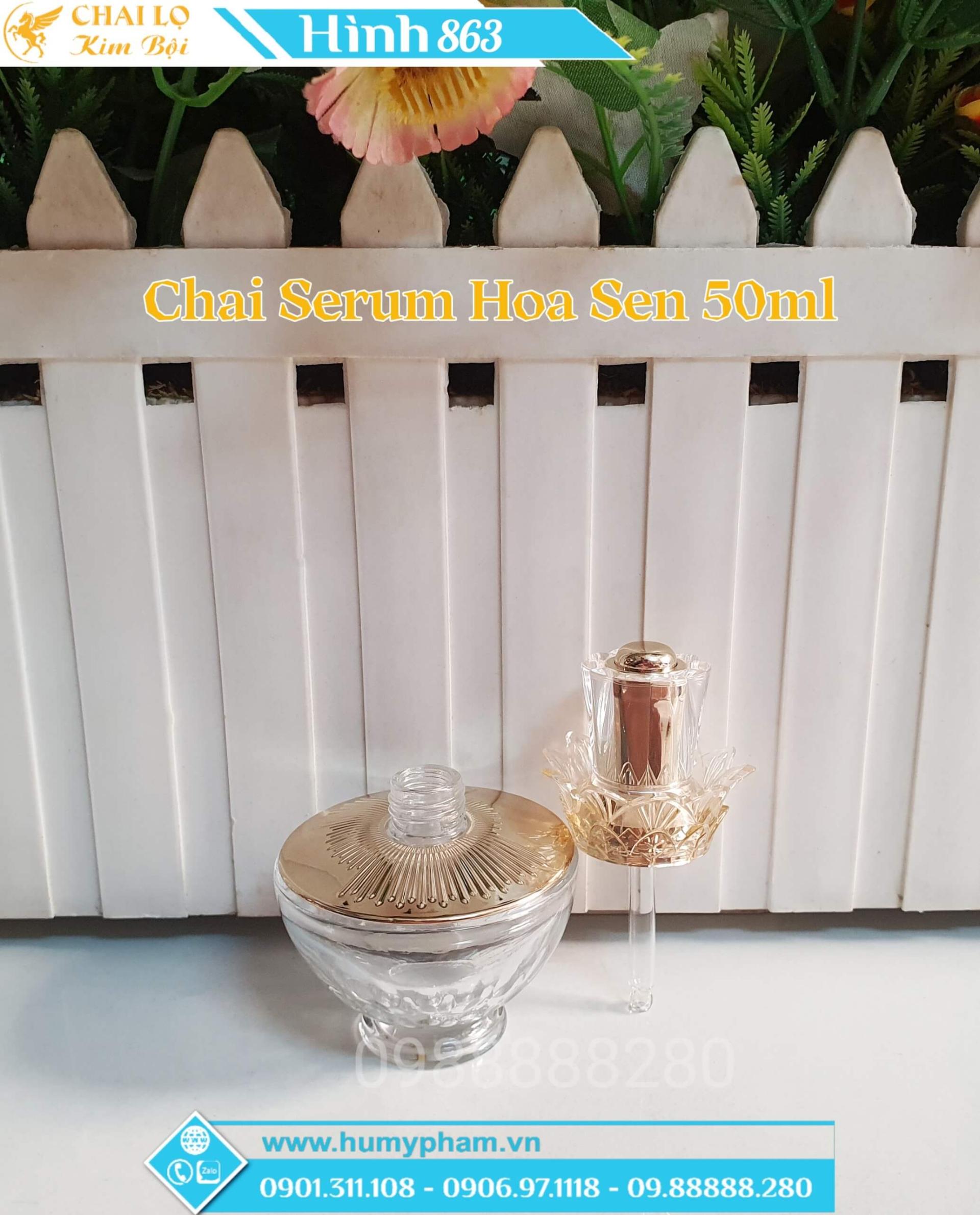 chai serum hoa sen 50ml