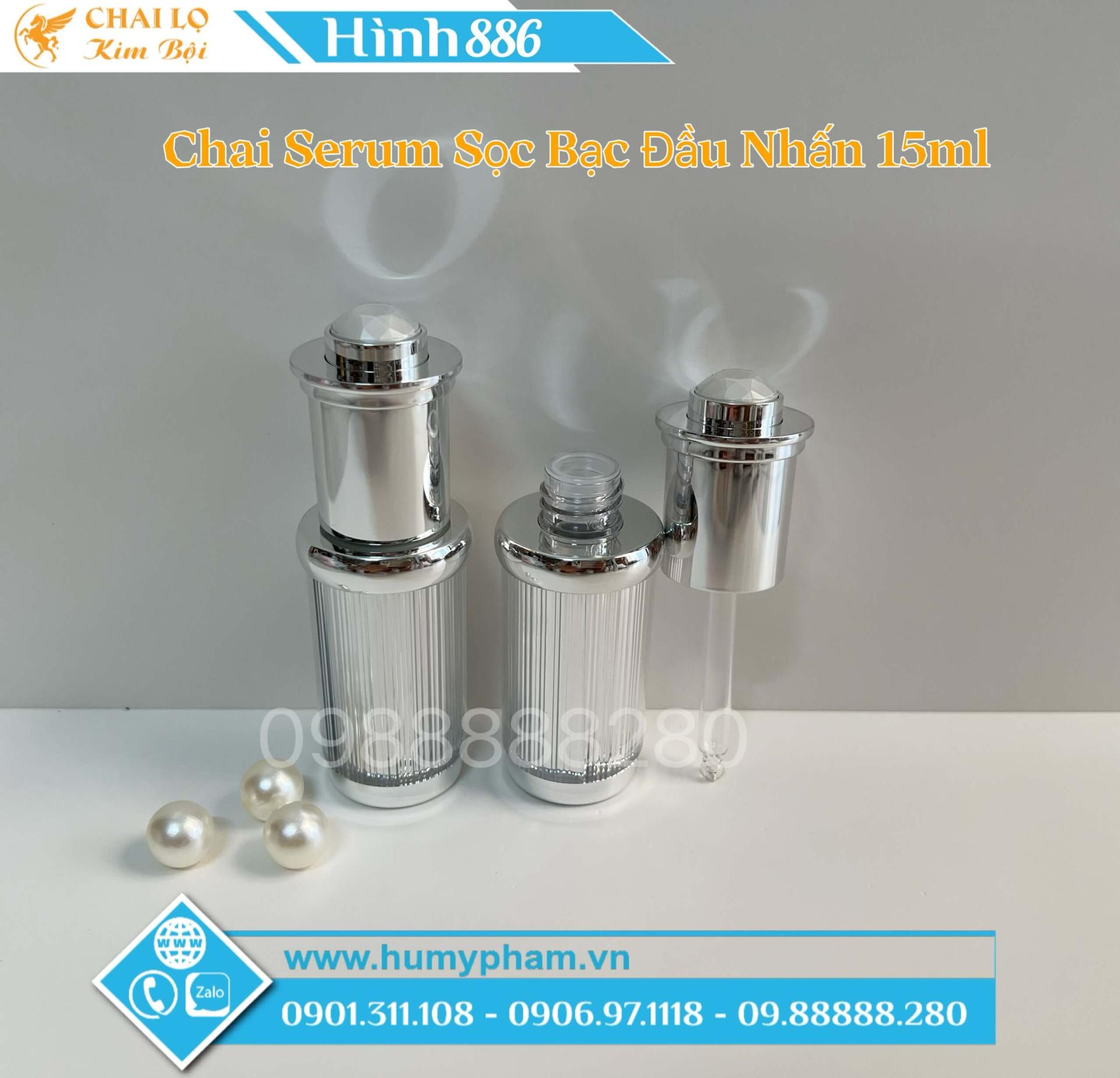 chai chiết serum mỹ phẩm