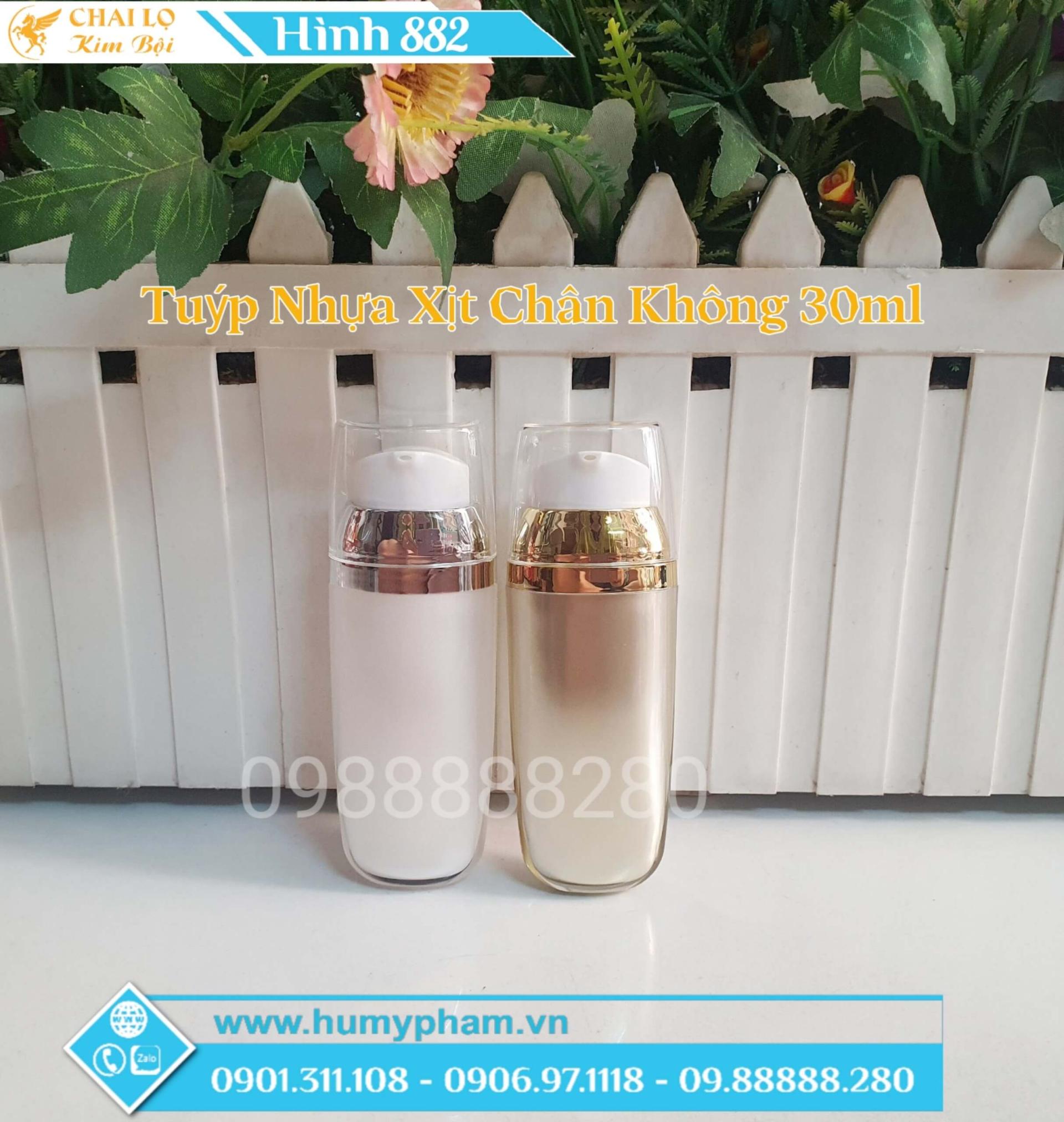 TUÝP NHỰA XỊT CHÂN KHÔNG 30ML