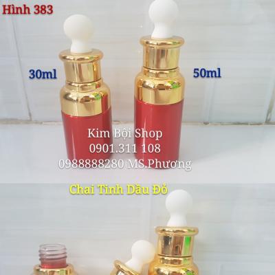 CHAI SERUM THỦY TINH ĐỎ 30ML & 50ML