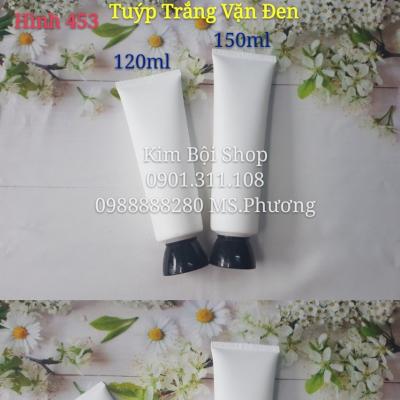 Tuýp Trắng Nắp Vặn Đen 120ml & 150ml