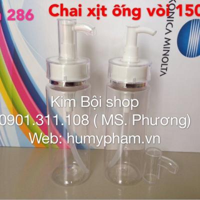 CHAI PET XỊT ỐNG VÒI 150ML