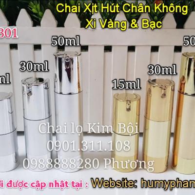 CHAI XỊT CHÂN KHÔNG XI BẠC & VÀNG