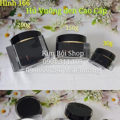 Hủ Lọ Vuông Đen Cao cấp