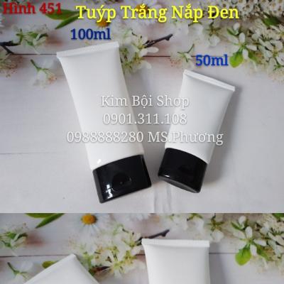 Tuýp Trắng Nắp Đen 50ml & 100ml