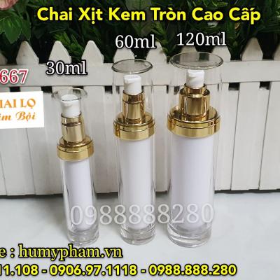 CHAI XỊT KEM TRÒN CAO CẤP