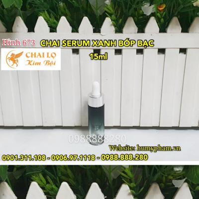 CHAI SERUM XANH BÓP BẠC LÁ 15ML