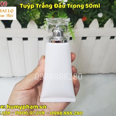 TUÝP MỸ PHẨM ĐẦU TRONG BẠC 50ML
