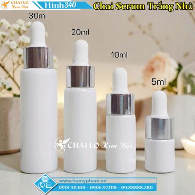 CHAI SERUM THỦY TINH TRẮNG NHỦ