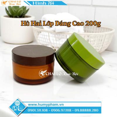 HỦ 2 LỚP DÁNG CAO 200g