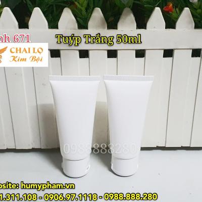 Tuýp Nhựa Trắng 50ml
