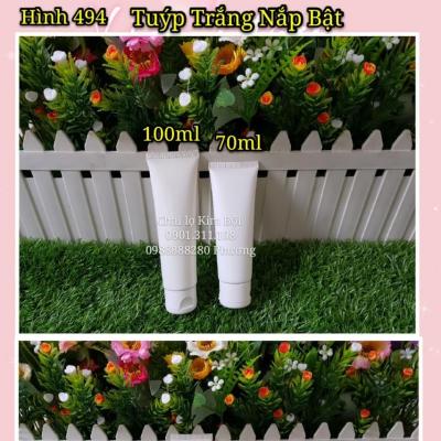 Tuýp Nhựa Trắng Nắp Bật 70ml & 100ml