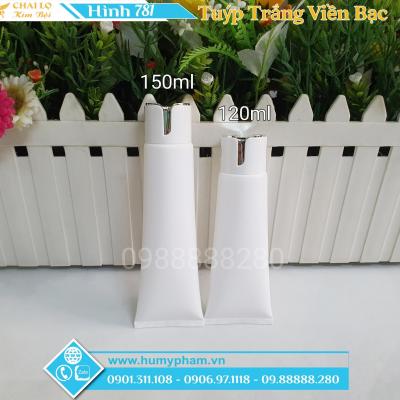 TUÝP TRẮNG VIỀN BẠC 120ML & 150ML
