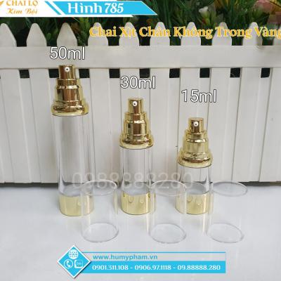 CHAI XỊT CHÂN KHÔNG TRONG VÀNG