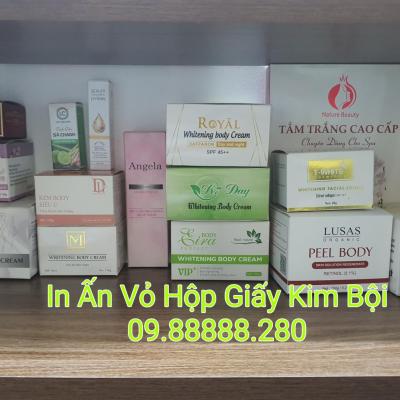 LÀM HỘP GIẤY MỸ PHẨM SỐ LƯỢNG ÍT