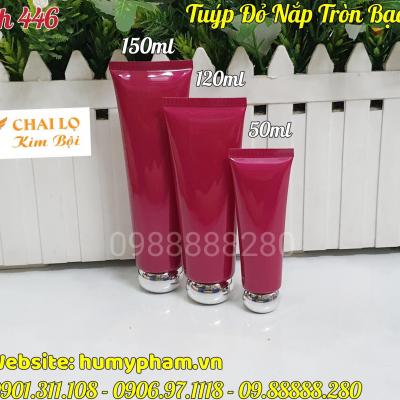TUÝP ĐỎ NẮP TRÒN BẠC 50ml - 120ml - 150ml
