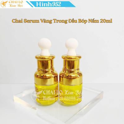 CHAI SERUM VÀNG TRONG ĐẦU BÓP NẤM 20ML