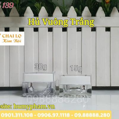 Hủ Vuông Trắng 15g và 30g