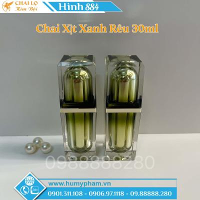 CHAI XỊT VUÔNG XANH RÊU 30ml